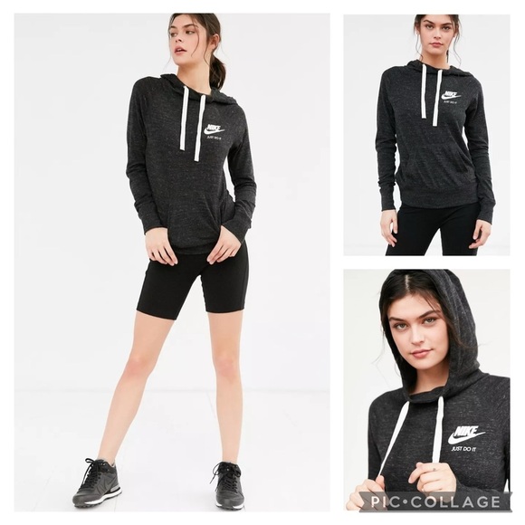 Nike Vintage Gym Long Sleeve Hooded Shirt Women’s size medium - Picture 1 of 10